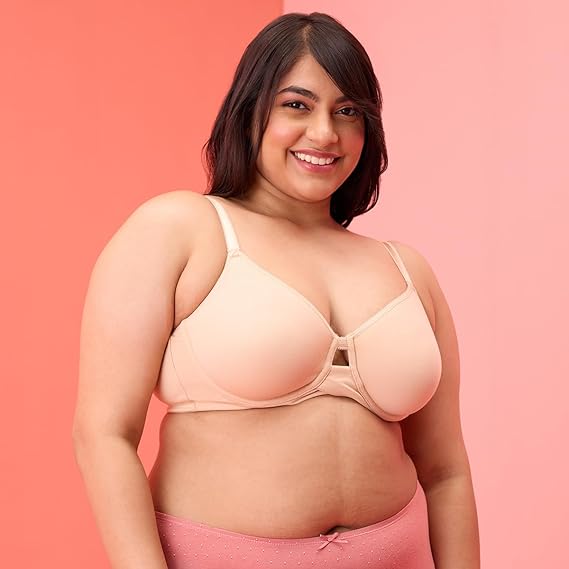 NYKD Casual Cotton Blend Bra for Women Wired, Non-Padded, Full Coverage Fit